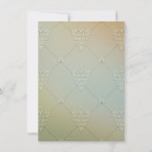 Invitation Thé de mariage Rose Pearl (Dos)
