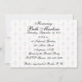 Invitation Thé de mariée rose (Dos)