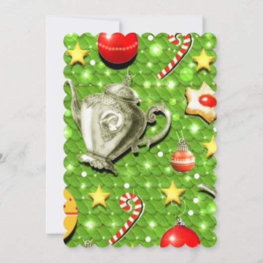 Invitation thé de Noël (Dos)