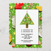 Invitation thé de Noël (Devant / Derrière)
