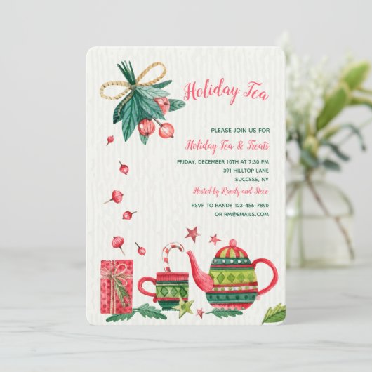 Invitation Thé de Noël (Debout devant)