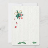 Invitation Thé de Noël (Dos)