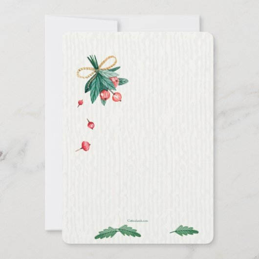 Invitation Thé de Noël (Dos)