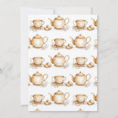 Invitation Thé de Noël minimaliste Elegant Boho (Dos)