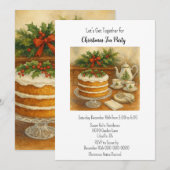 Invitation Thé de Noël / Pause Thé  (Devant / Derrière)
