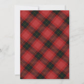 Invitation Thé de Noël Plaid Pour Trois Plaid 3ème Anniversai (Dos)