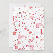 Invitation Thé de Noël Poinsettias (Dos)