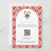 Invitation Thé de Noël pour la douche de la future maman (Dos)