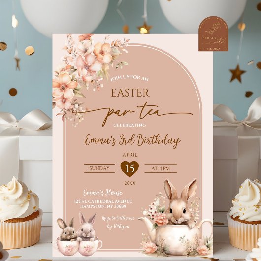 Invitation Thé de Pâques