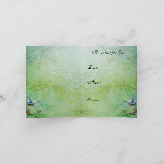 Invitation Thé de printemps (Intérieur)