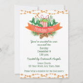 Invitation thé de vacances (Devant)