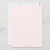 Invitation Thé doux Pot Baby shower rose (Dos)