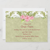 Invitation Thé du jour de mère (Dos)