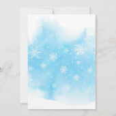 Invitation Thé du pays des merveilles d'hiver de vacances de (Dos)