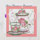 Invitation Thé élégant - SRF (Devant / Derrière)