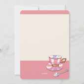 Invitation Thé et dessert (Dos)