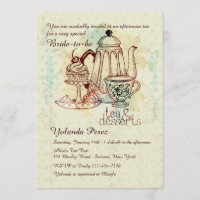Invitation thé et dessert