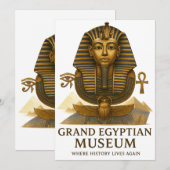 Invitation The Eternal Legacy – Grand Egyptian Museum Opening (Devant / Derrière)