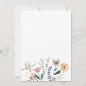 Invitation thé fête nuptiale (Dos)