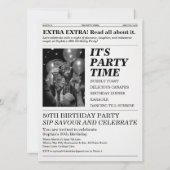 Invitation The Fifty Times Newspaper 50th Birthday Party (Dos)