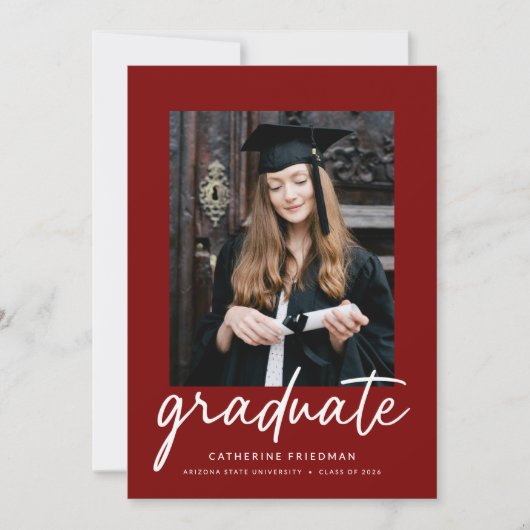 Invitation The Graduate Announcement (Devant)