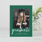 Invitation The Graduate Announcement (Debout devant)