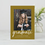 Invitation The Graduate Announcement (Debout devant)