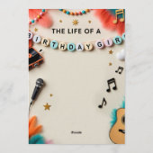 Invitation The Life of a Birthday Girl Showgirl Birthday (Dos)