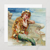 Invitation “The Little Mermaid” by E S Hardy (Devant / Derrière)