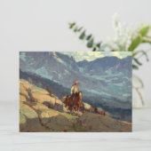 Invitation « The Lone Packer » Art occidental par Edgar Payne (Debout devant)