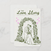 Invitation 💍the love story (Devant / Derrière)