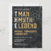 Invitation The Man The Myth The Legend 50th Photo Birthday (Devant)