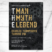 Invitation The Man The Myth The Legend Surprise 75th Birthday