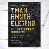Invitation The Man The Myth The Legend Surprise 80th Birthday
