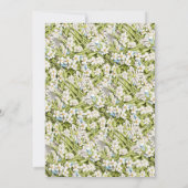 Invitation Thé mignon + Jardin Floral | Élégant Brunch d'anni (Dos)