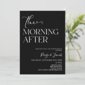 Invitation The Morning After Minimalist Post Wedding Brunch (Debout devant)