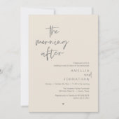 Invitation The morning after, Modern Post Wedding Brunch (Devant)