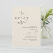 Invitation The morning after, Modern Post Wedding Brunch (Debout devant)