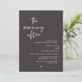 Invitation The morning after, Modern Post Wedding Brunch (Debout devant)