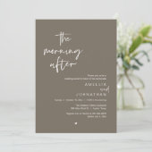Invitation The morning after, Modern Post Wedding Brunch (Debout devant)