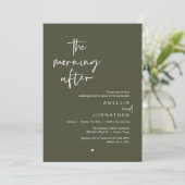 Invitation The morning after, Modern Post Wedding Brunch (Debout devant)