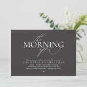 Invitation The Morning After, Post Wedding Brunch Elopement (Debout devant)