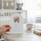 Invitation the nest is pink watercolor minimal baby shower