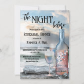 Invitation The Night Before Beach and Wine Rehearsal Dinner (Devant)