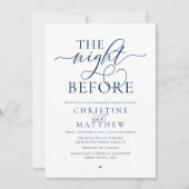 Invitation The Night Before, Classy Wedding Rehearsal Dinner (Devant)