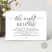 Invitation The Night Before, Classy Wedding Rehearsal Dinner