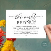 Invitation The Night Before, Classy Wedding Rehearsal Dinner