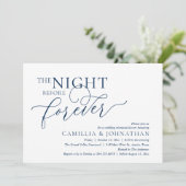 Invitation The Night Before Forever, Wedding Rehearsal Dinner (Debout devant)