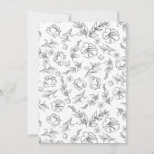 Invitation The Night Before | Minimalist Botanical Rehearsal  (Dos)