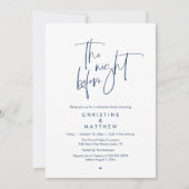 Invitation The Night Before, Modern Wedding Rehearsal Dinner (Devant)
